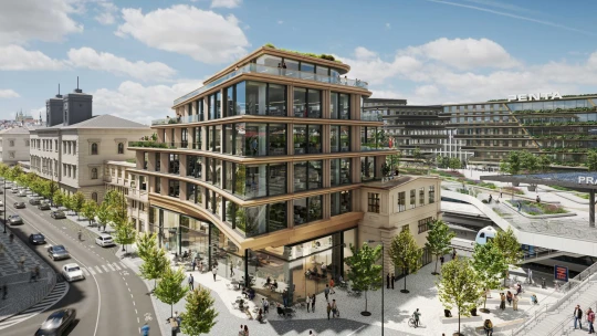Penta má povolení stavět. V centru Prahy vyrostou prémiové kanceláře za miliardu