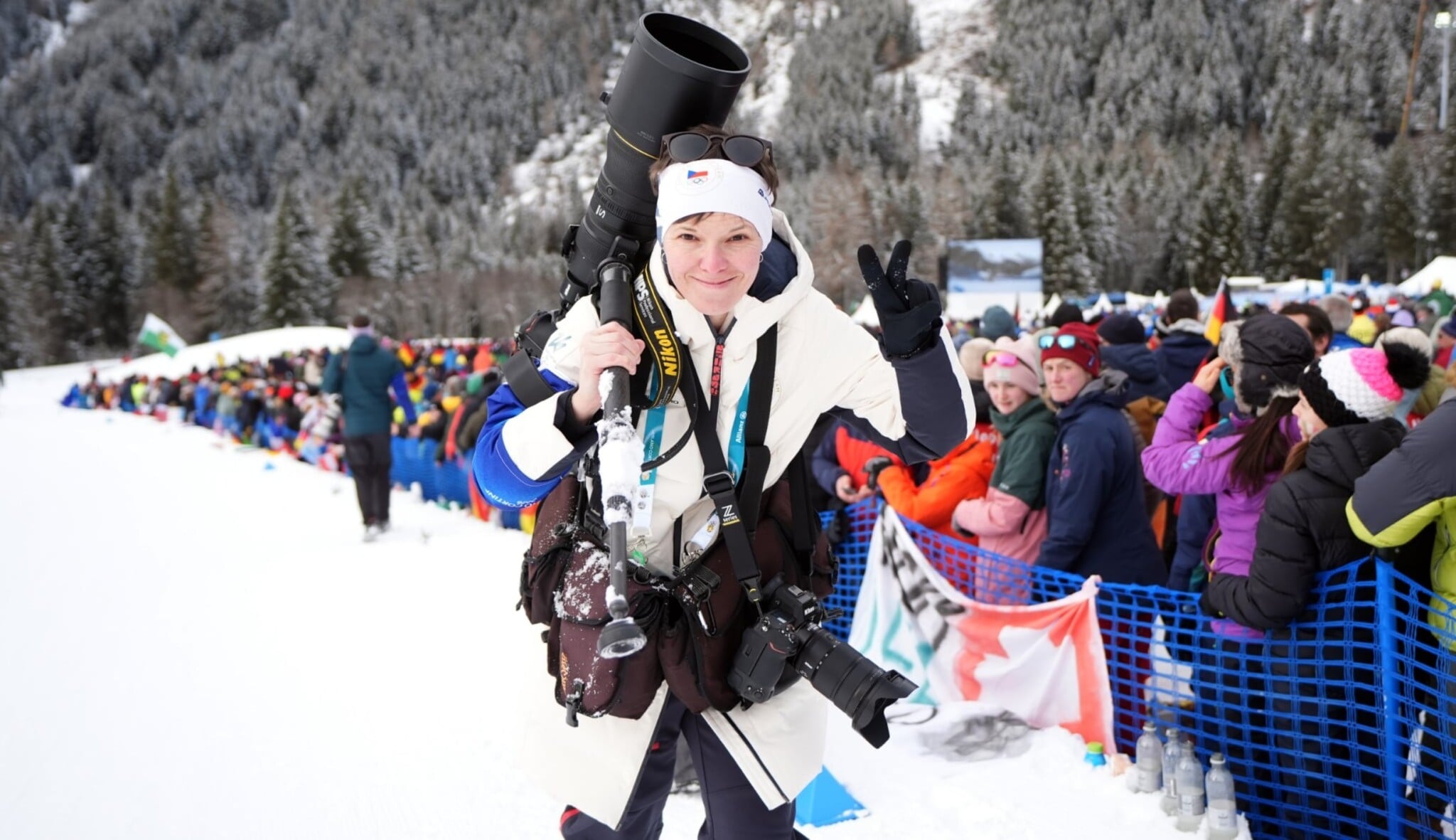 Sáblíkové v patách s patnácti kilo na zádech. Jak pracuje fotografka olympioniků?