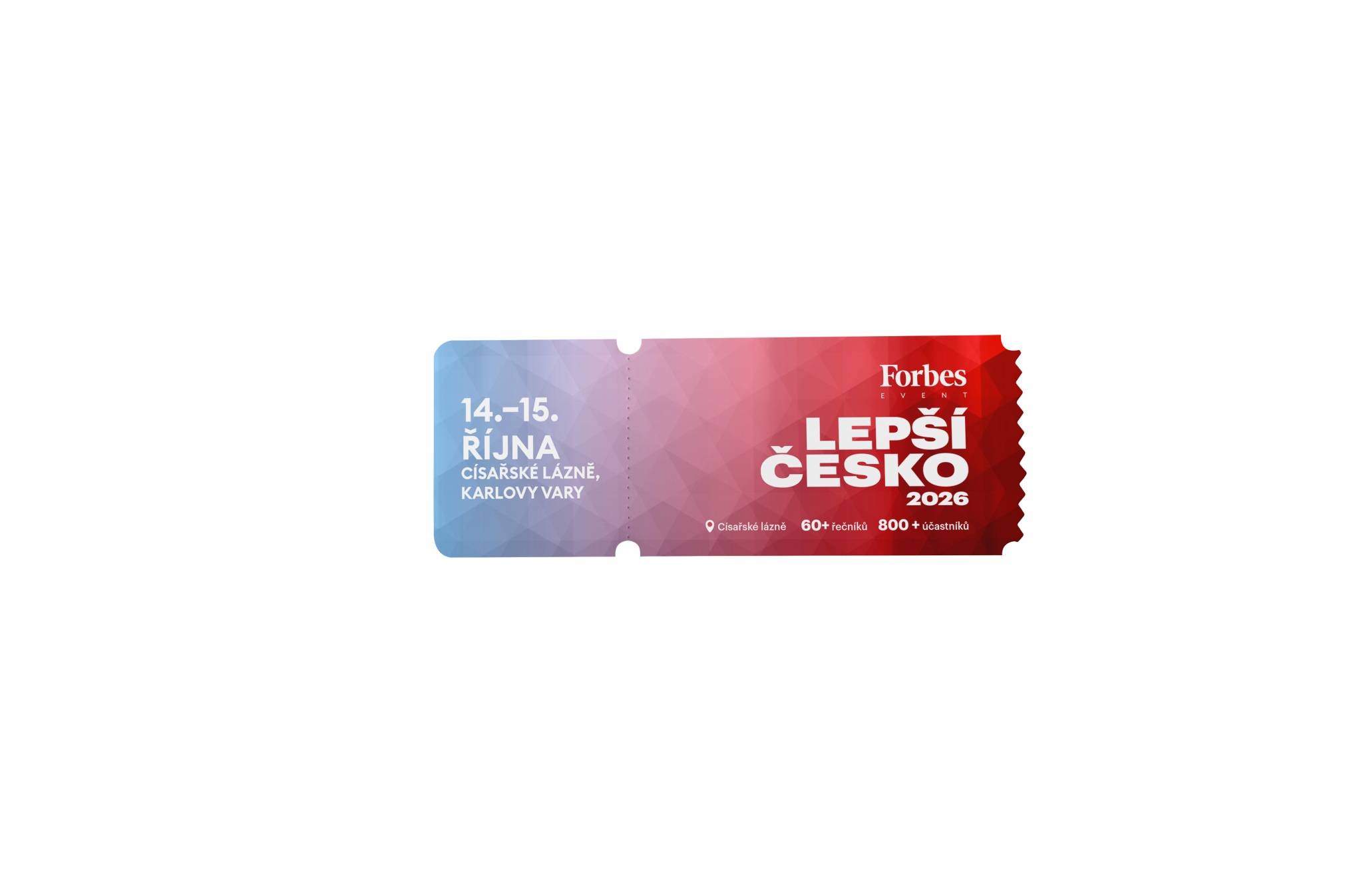 Forbes Lepší Česko 2026 - Exclusive vstupenka