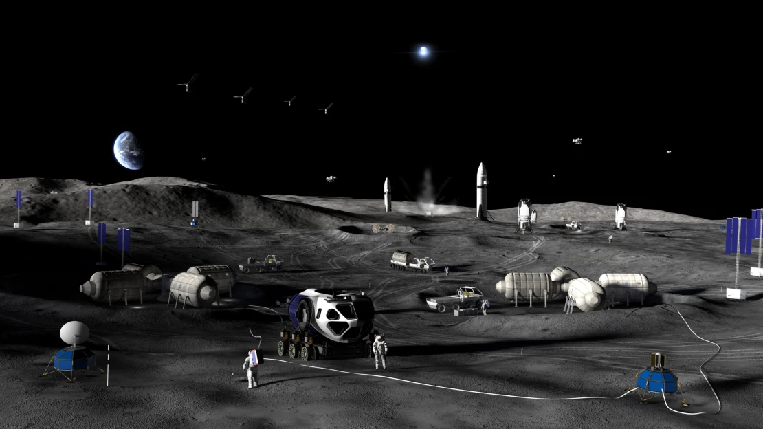 NASA se chystá stavět základnu na Měsíci. Pomůžou jí Jeff Bezos i&nbsp;Elon Musk