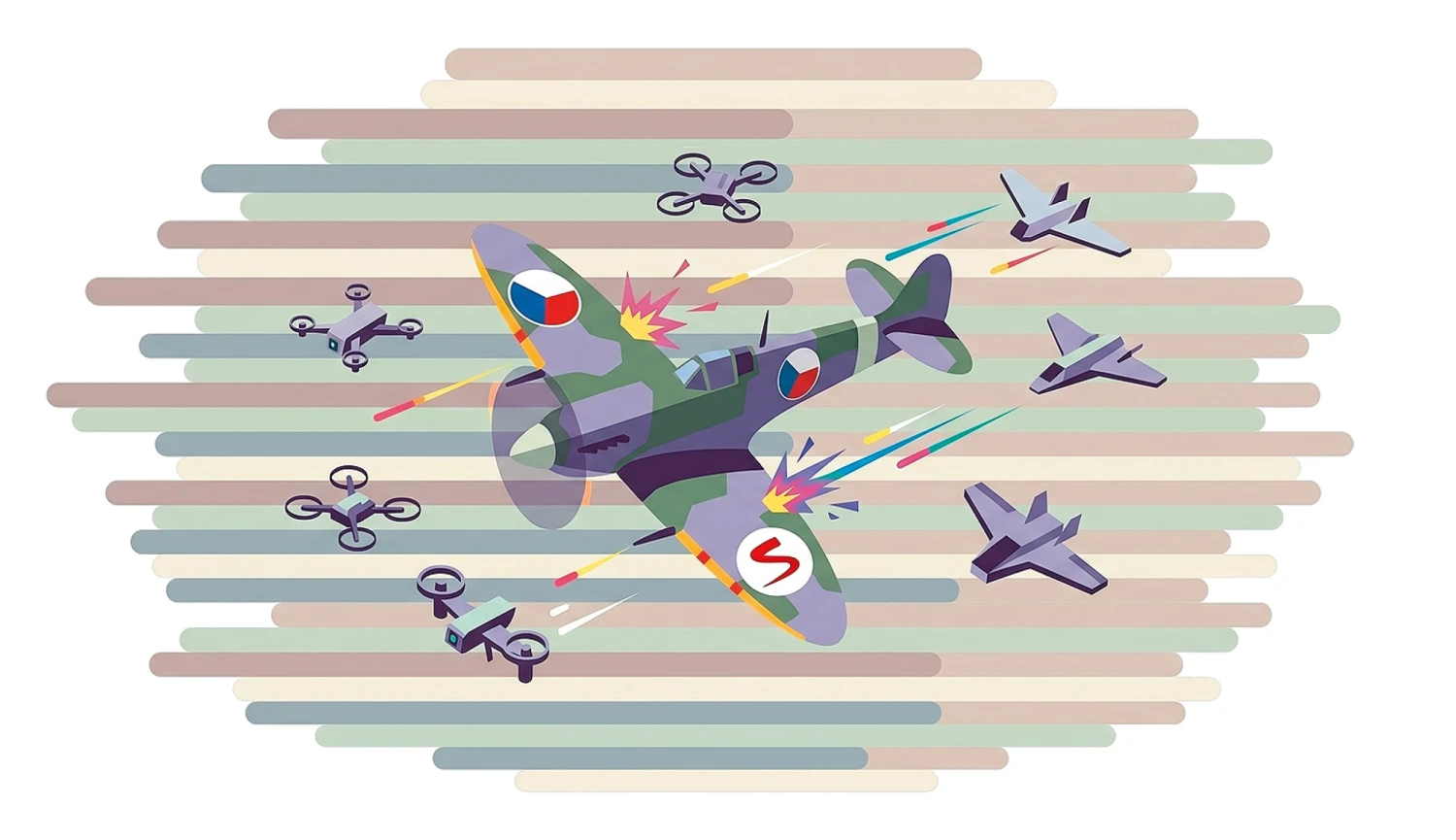 Spitfire vs. drony. Národní bezpečnost někdy musejí vzít do rukou miliardáři