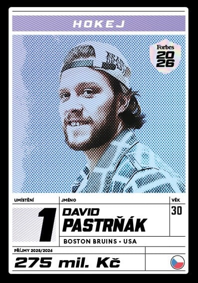 1. David Pastrňák