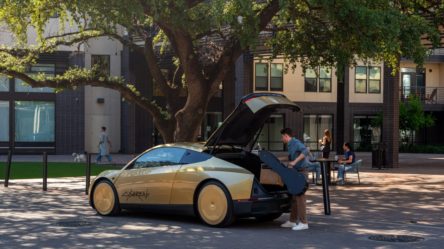 Bez volantu, bez pedálů a&nbsp;bez dozoru. Tesla vyslala cybercab do provozu v&nbsp;Texasu