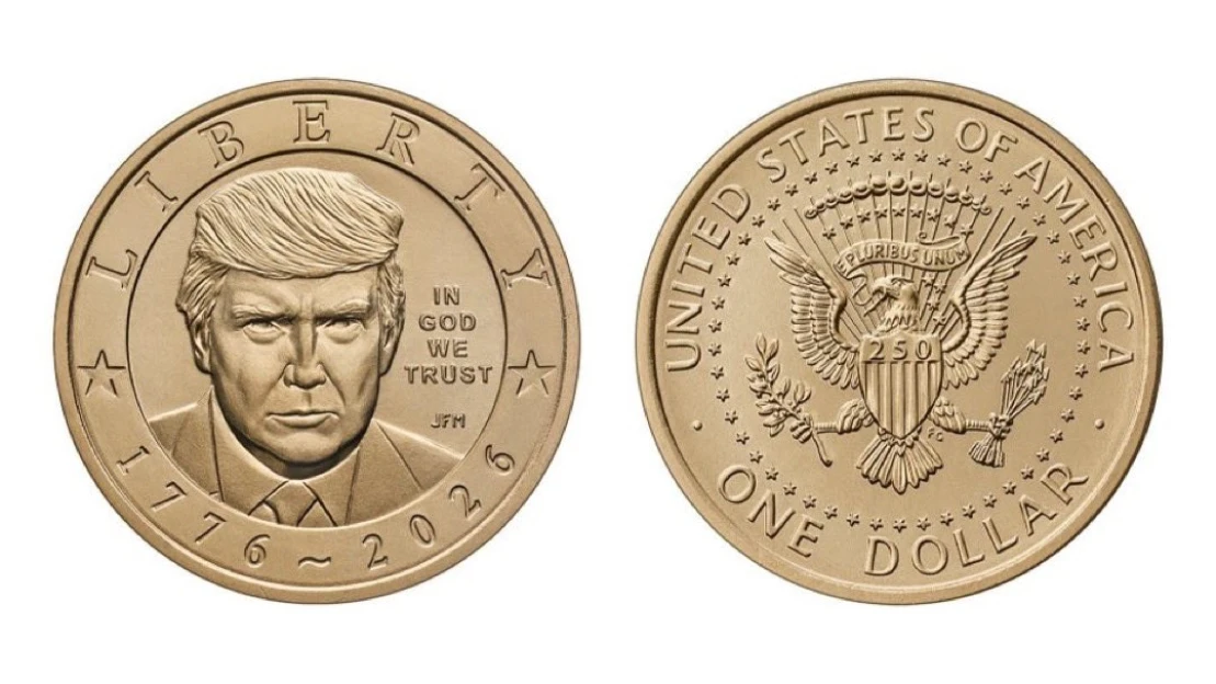 Trumpova tvář je na nové dolarové minci. Americká vláda tím porušila dvousetletou tradici